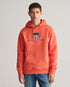 Gant Reg Archive Shield Hoodie Orange